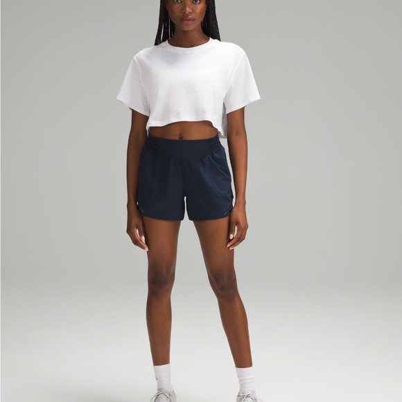 Lululemon Hotty Hot 4” High Rise Short- Navy size 2 - Picture 6 of 7